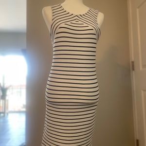 Forever 21 black and white striped dress